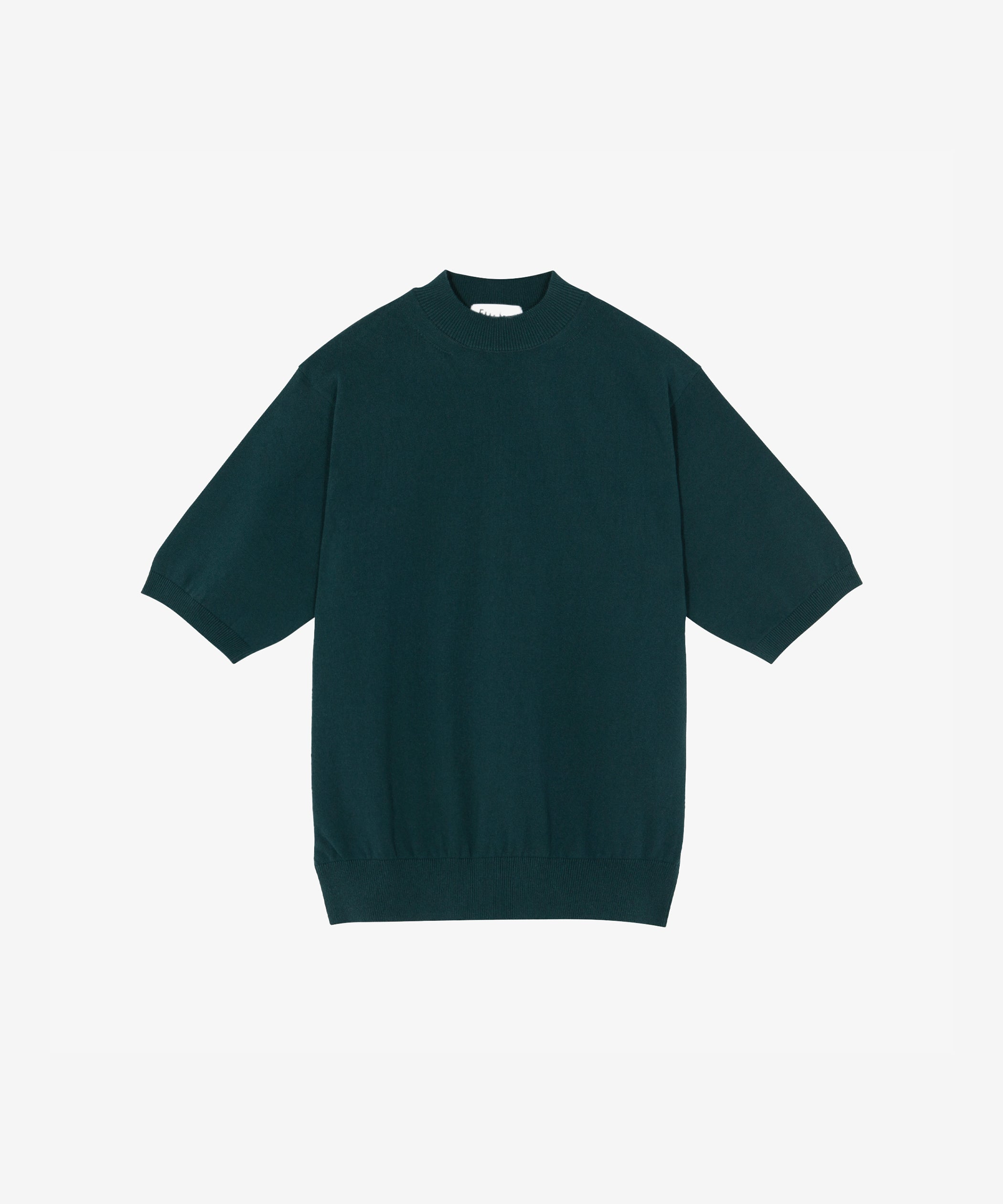 J701 MOCK NECK KNIT HALF SLEEVE TEE – FITFOR.TOKYO